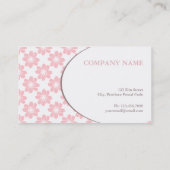 Cherry Blossom Pattern Visitekaartje (Achterkant)