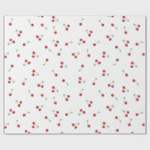 Cherry Blossom Pattern White Cadeaupapier (Vlak)