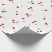 Cherry Blossom Pattern White Cadeaupapier (Hoek)