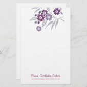 Cherry Blossom Personal Stationery Briefpapier (Voorkant / Achterkant)