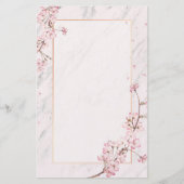 Cherry Blossom Personalized Briefpapier (Voorkant)