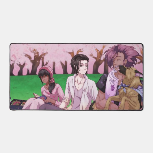 Cherry Blossom Picnic Bureaumat (Voorkant)