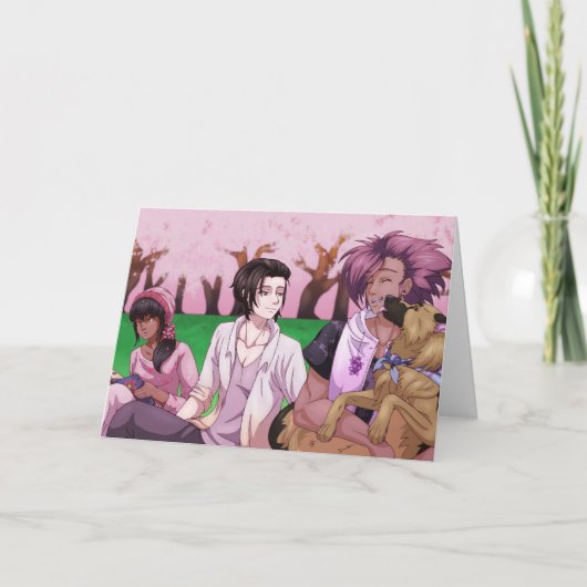 Cherry Blossom Picnic Kaart (Voorkant)