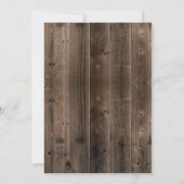 Cherry Blossom Pink Floral Barn Wood Vrijgezellenf Kaart (Achterkant)