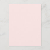 Cherry Blossom Pink Floral Wedding Guest Details E Informatiekaartje (Achterkant)