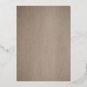 Cherry Blossom Pink Floral Wedding Roos Gold Folie Uitnodiging (Achterkant)