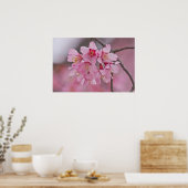 Cherry Blossom Pink Pastel Bouquet Poster (Keuken)