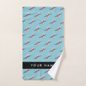 Cherry Blossom, Pink Sakura, Votre Nom (Serviette à main)