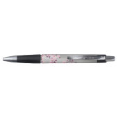 Cherry Blossom Pink Silver Wedding Planner Pen (Achterkant)