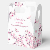Cherry Blossom Pink White Birthday Bedankt Bedankdoosjes (Geopend)