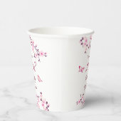 Cherry Blossom Pink White - dag Papieren Bekers (Rechts)