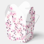 Cherry Blossom Pink White Floral Bedankdoosjes (Geopend)