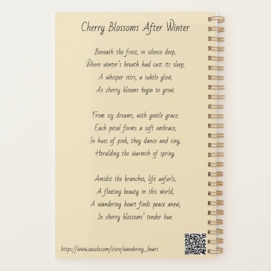 Cherry Blossom Planner (Achterkant)