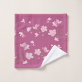 Cherry Blossom - Plum Bad Handdoek (Wasdoekje)