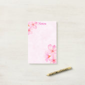 Cherry Blossom Pretty Pink Custom Post-it® Notes (Op bureau)