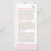 Cherry Blossom Programme de baptême 2/5 (Devant)