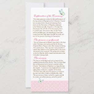 Cherry Blossom Programme de baptême 2/5