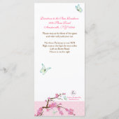 Cherry Blossom Programme de baptême 5/5 (Dos)