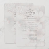 Cherry Blossom Programme de mariage complet (Devant / Derrière)