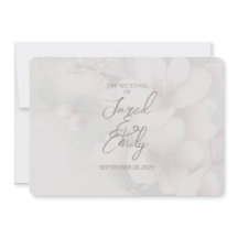 Cherry Blossom QR Code Faire-part de mariage