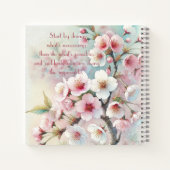 Cherry Blossom & Quote Notitieboek (Achterkant)
