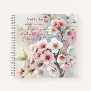 Cherry Blossom & Quote Notitieboek