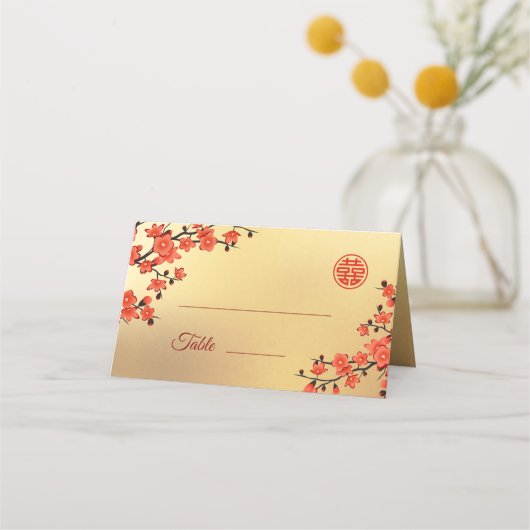 Cherry Blossom Red Gold | Chinees huwelijk (Voorkant)