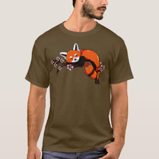 Cherry Blossom Red Panda Sakura Flower 2 T-shirt