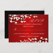 Cherry Blossom Red RSVP (Devant / Derrière)