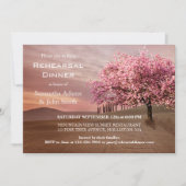 Cherry Blossom Rehearsal Dinner Invitation Kaart (Voorkant)