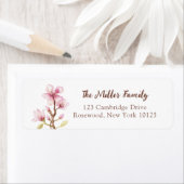 Cherry Blossom Return Address Etiket (Insitu)
