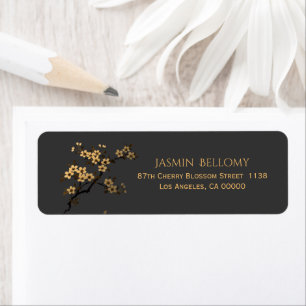 Cherry Blossom Return Label