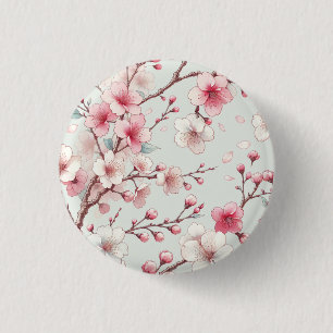 Cherry Blossom Ronde Button 3,2 Cm