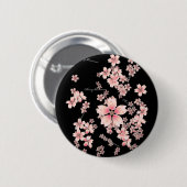 Cherry-blossom Ronde Button 5,7 Cm (Voorkant /achterkant)
