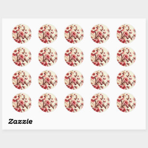 Cherry Blossom Ronde Sticker