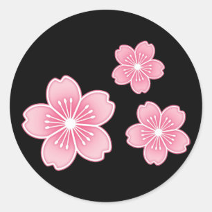 Cherry Blossom Ronde Sticker