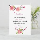 Cherry Blossom rose blanc vert Merci (Debout devant)