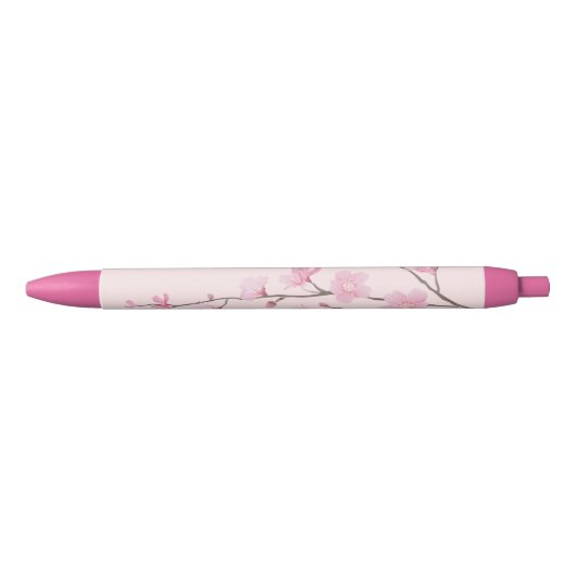Cherry Blossom - Roze Blauwe Inkt Pen (Voorkant)