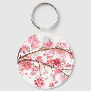 Cherry blossom roze bloemen bloemen Sakura Asian Sleutelhanger