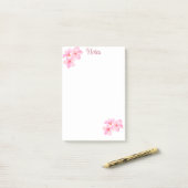 Cherry Blossom Roze Custom Post-it® Notes (Op bureau)