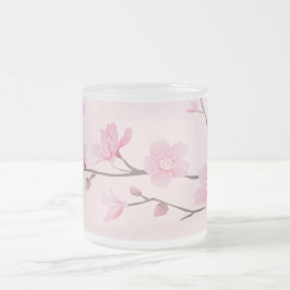 Cherry Blossom - Roze Matglas Koffiemok