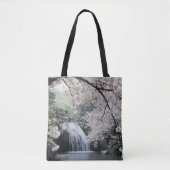 Cherry Blossom Roze pittoreske waterval Draagtas (Voorkant)