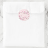 Cherry Blossom - Roze Ronde Sticker (Tas)