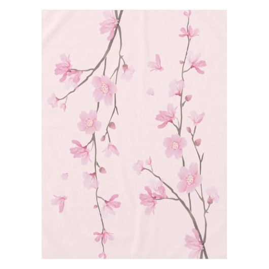 Cherry Blossom - Roze Tafelkleed (Voorkant)