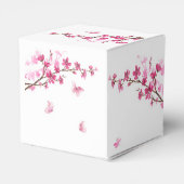 Cherry Blossom Roze Vlinder Dank u Bedankdoosjes (Achterkant)