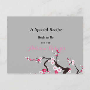 Cherry Blossom Roze Wit Vrijgezellenfeest Recept Briefkaart