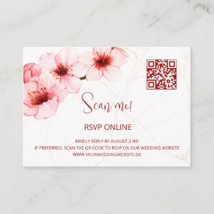 Cherry Blossom RSVP Online QR-code Bijlage Ca