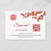 Cherry Blossom RSVP Online | QR-code Informatiekaartje (Voorkant)