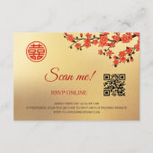 Cherry Blossom RSVP Online | QR-code Informatiekaartje (Voorkant)