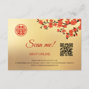 Cherry Blossom RSVP Online   QR-code Informatiekaartje